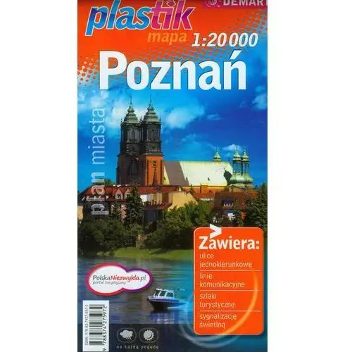 Plan miasta poznań (1:20 000) - plastikowa oprawa Demart
