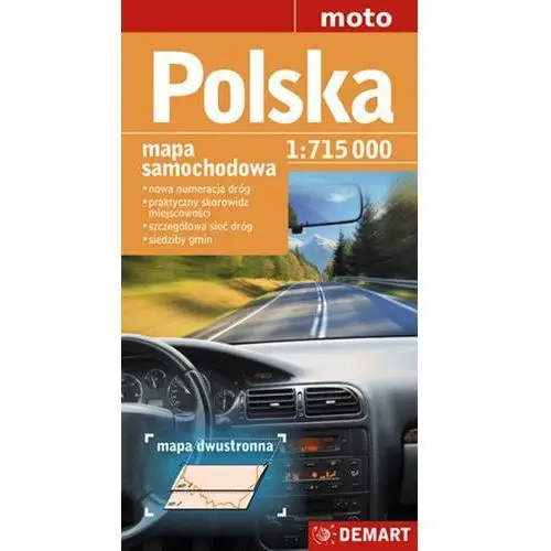 Polska 1:715 000 Mapa Samochodowa