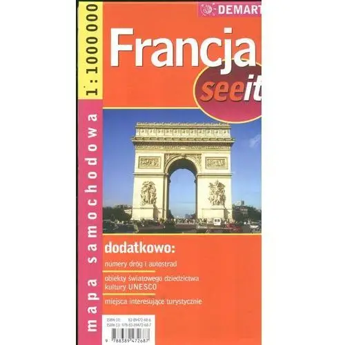 See it francja 1:1 000 000 mapa samochodowa, 978-83-89472-68-7