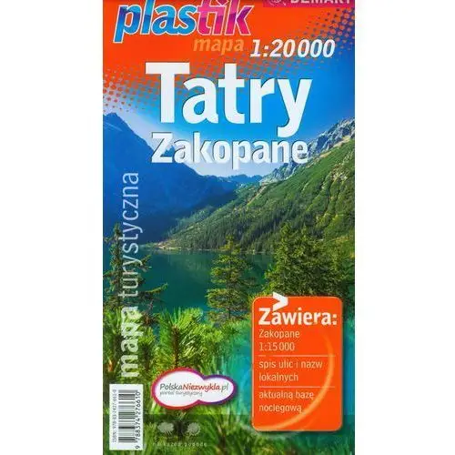 Demart Tatry i zakopane. mapa turystyczna w skali 1:25 000