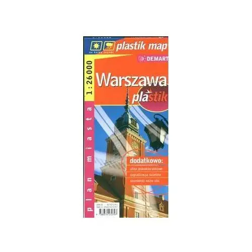 Warszawa 1:26 000 plan miasta laminowany 2