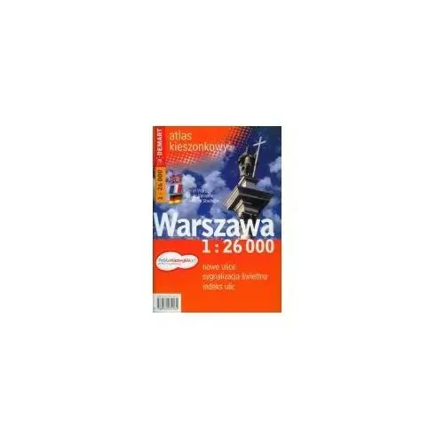 Warszawa atlas miasta 1:26 000 polska niezwykła Demart