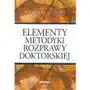 Elementy metodyki rozprawy doktorskiej,644KS (2186148) Sklep on-line