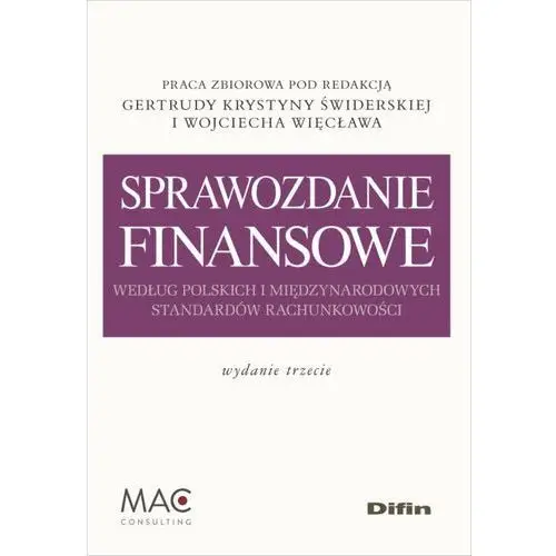 Difin Sprawozdanie finansowe według polskich i międzynarodowych standardów rachunkowości