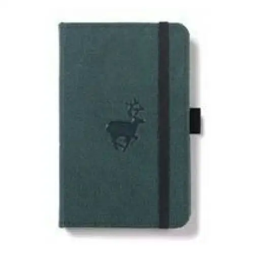 Dingbats a6 pocket wildlife green deer notebook - lined