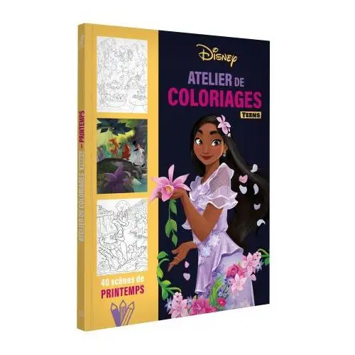 Disney - atelier de coloriages teens - scènes de printemps Disney hachette