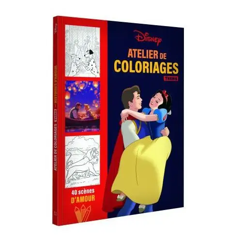 Disney hachette Disney - les ateliers disney - carnet de coloriages - les histoires d'amour