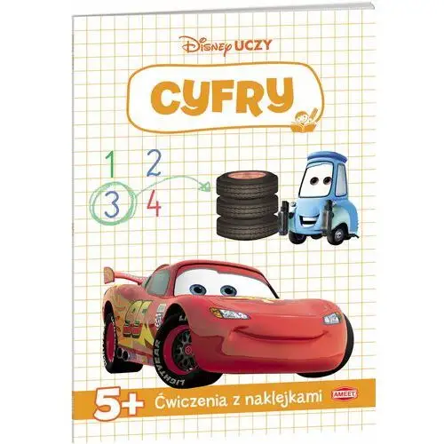 Disney uczy. Cyfry. Ćwiczenia z naklejkami