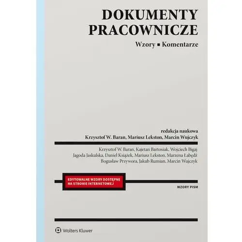 Dokumenty pracownicze. Wzory. Komentarze