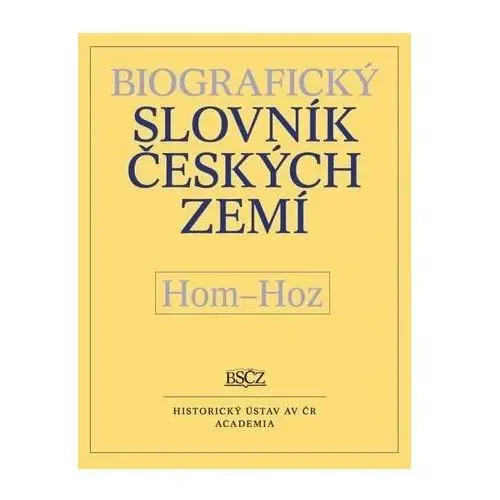 Doskočil zdeněk Biografický slovník českých zemí, hom-hoz, sv. 26
