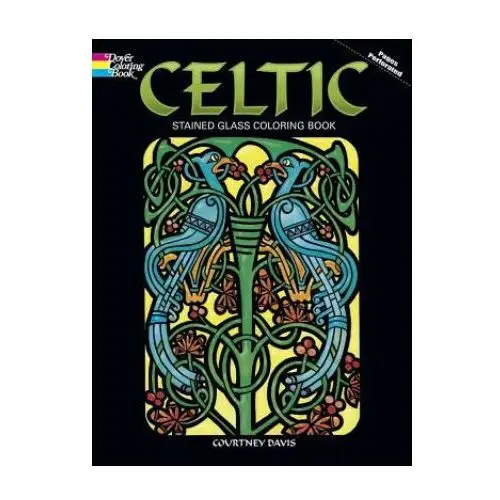 Dover publications inc. Celtic stained glass coloring book