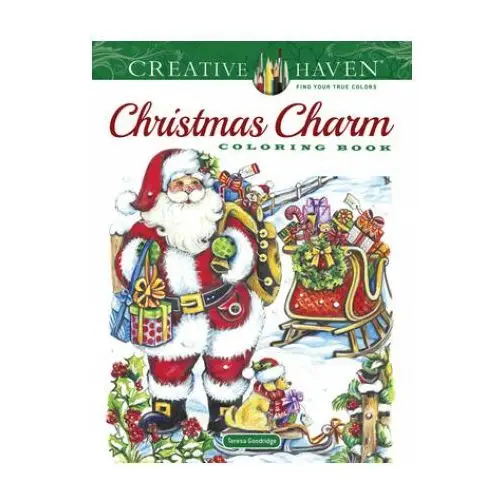 Dover publications inc. Creative haven christmas charm coloring book