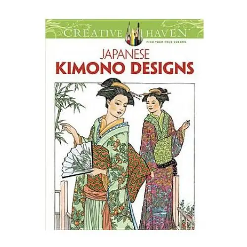 Creative haven japanese kimono designs coloring book Dover publications inc