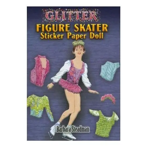 Dover publications inc. Glitter figure skater sticker paper doll