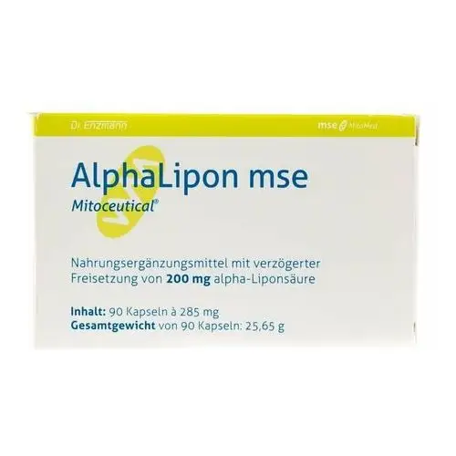 Dr. Enzmann, Kwas alfa liponowy MSE 200 mg, 90 kapsułek