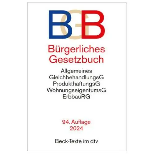 Dtv verlagsgesellschaft Bürgerliches gesetzbuch 94. auflage