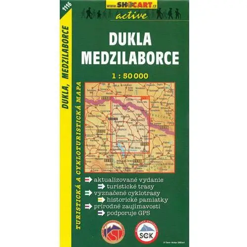 Dukla, Medzilaborce. Mapa 1:50 000