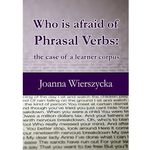 Who is afraid of phrasal verbs: the case of a learner corpus, AZ#6BDB8AA5EB/DL-ebwm/pdf