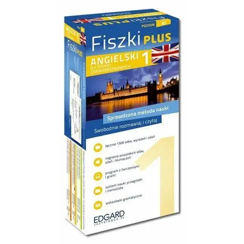 Angielski. fiszki plus dla średnio zaawansowanych 1 wyd. 2022 Edgard