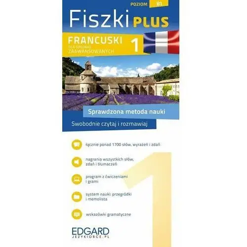 Francuski Fiszki PLUS dla średnio zaawansowanych 1 - Dostawa 0 zł,155KS (4446368)
