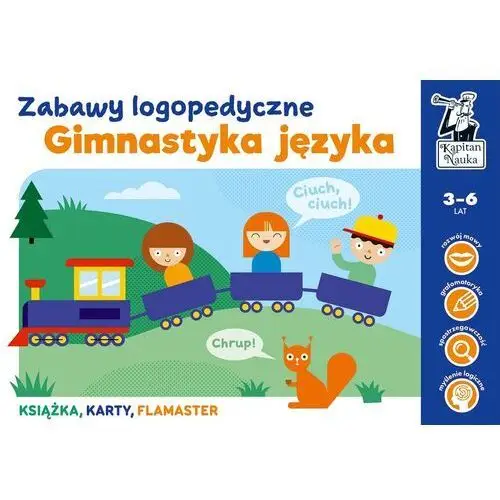 Kapitan nauka. zabawy logopedyczne. gimnastyka języka