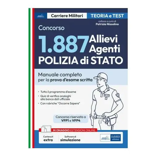 Edises professioni & concorsi Concorso 1887 allievi agenti polizia di stato. teoria e test