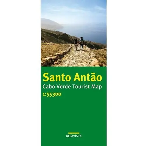 Santo antão cabo verde tourist map 1:55300 Edition belavista
