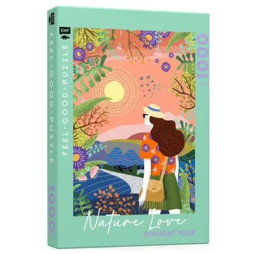 Edition michael fischer Feel-good-puzzle 1000 teile - nature love: sunlight walk