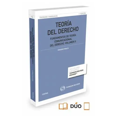 Teoria del derecho vol. ii Editorial civitas