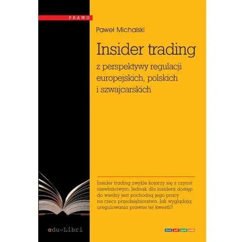 Insider trading z perspektywy regulacji europejskich, polskich i szwajcarskich, EDE912F1EB