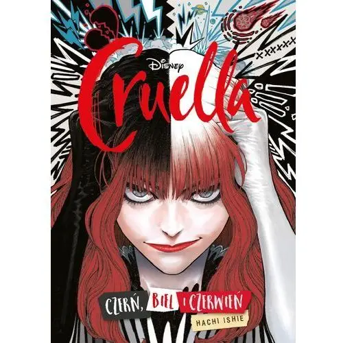 Cruella. czerń, biel i czerwień Egmont komiksy