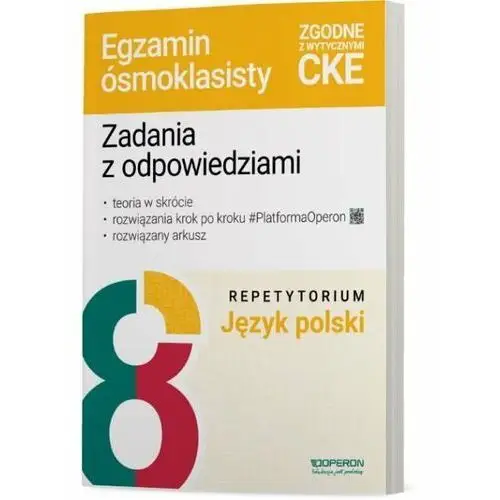 Egzamin ósmoklasisty 2025 Język polski. Repetytorium, wypracowania, lektury, zadania, arkusze