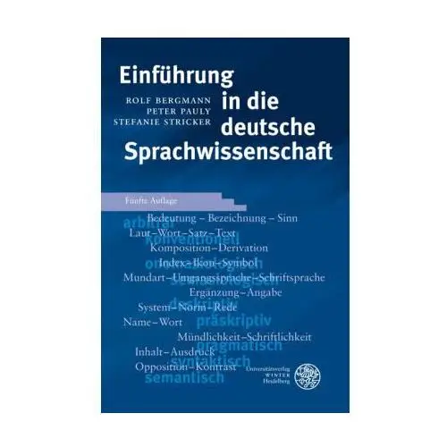 Einführung in die deutsche Sprachwissenschaft