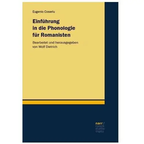 Einführung in die Phonologie für Romanisten Coseriu, Eugenio