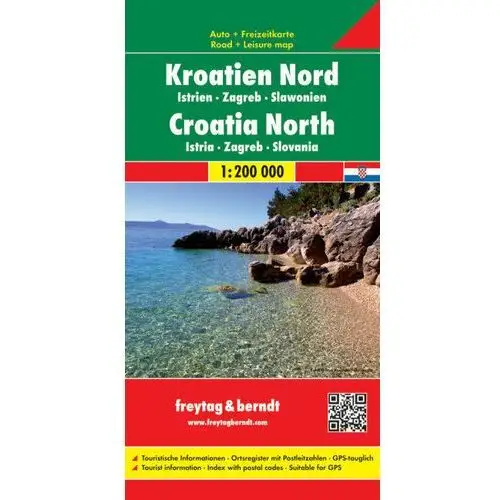 Chorwacja. Część północna Istria. Mapa 1:200 000