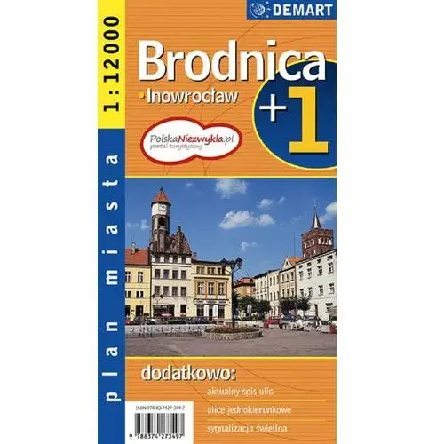 Plan miasta - brodnica/inowrocław 1:12 000 demart Empik.com