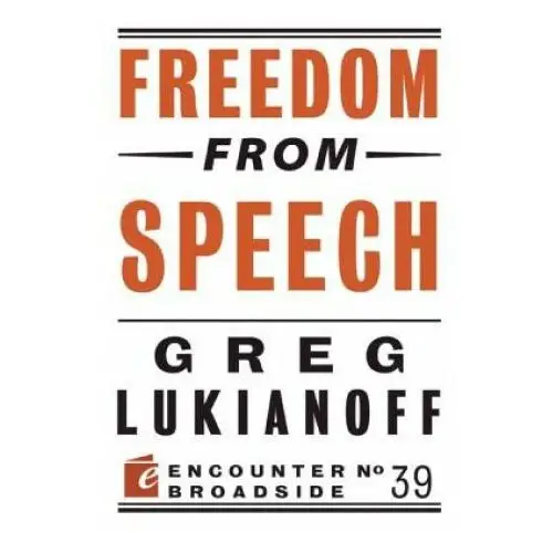 Freedom from speech Encounter books,usa