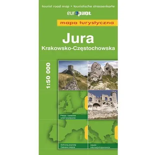 Jura krakowsko-częstochowska mapa turystyczna skala 1:60 000 - praca zbiorowa Euro pilot