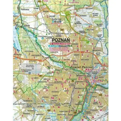Euro pilot Poznań i okolice, część zachodnia. wielkopolska. wodoodporna mapa rowerowa. nie tylko green velo