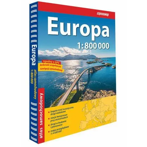 Europa. Atlas samochodowy 1:800 000