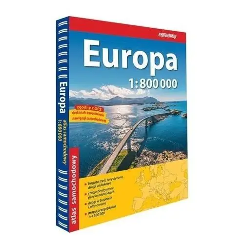 Europa atlas samochodowy 1:800 000