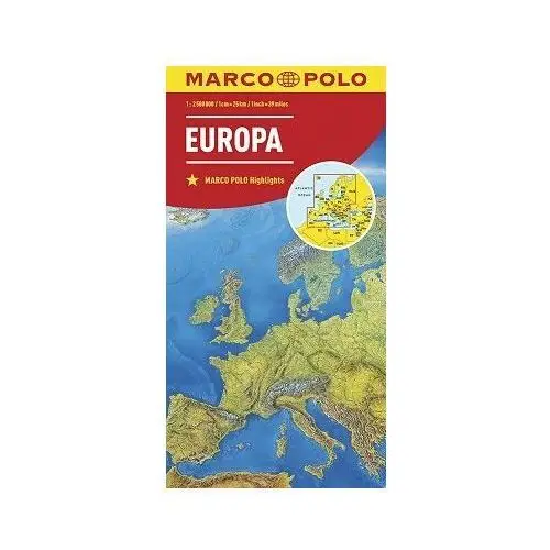 Europa. Mapa 1:2 500 000