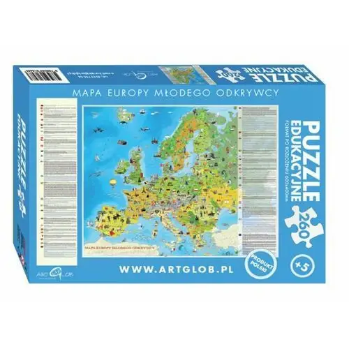 Europa młodego odkrywcy. Puzzle dla dzieci