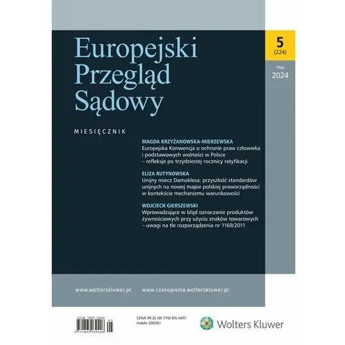 Europejski Przegląd Sądowy. Numer 5/2024 [224]