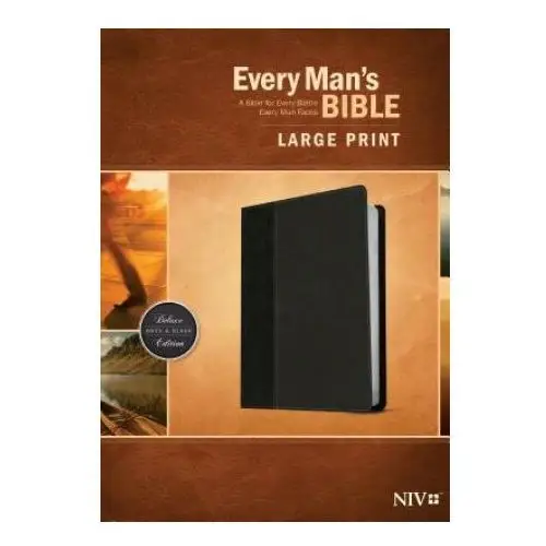 Every man's bible niv, large print, tutone (leatherlike, onyx/black) Tyndale house publishers, inc