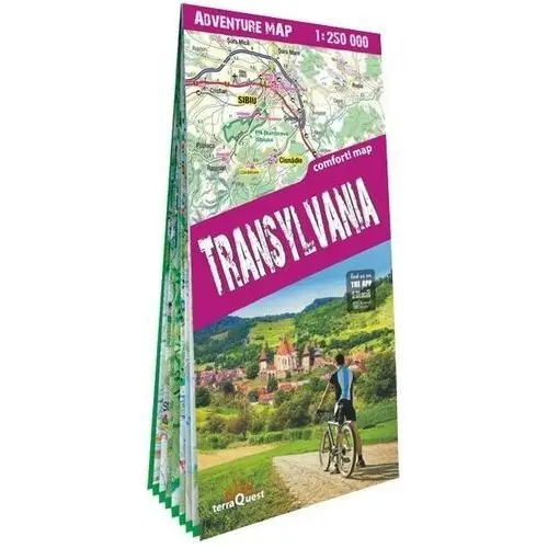 Adventure map Transylvania 1:250 000 lam w.2024