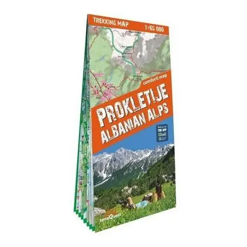 Alps trekking map Prokletije, Durmitor, Albanian