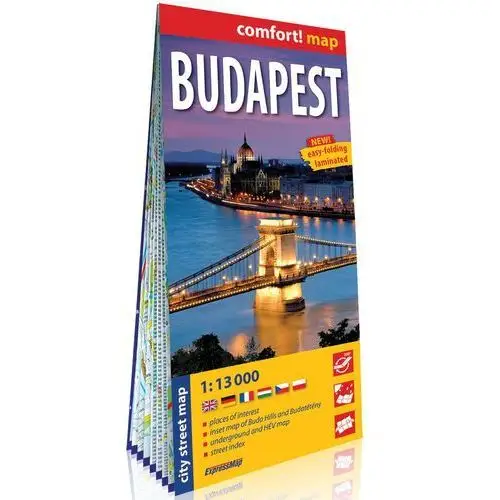 Budapeszt (Budapest) laminowany plan miasta 1:13 000 - Praca zbiorowa