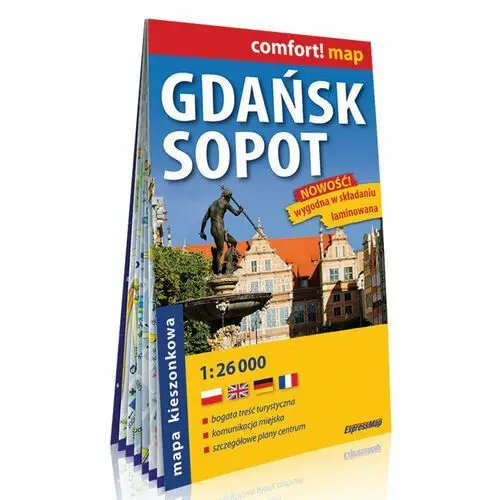Comfort! map gdańsk,sopot 1:26 000 plan, mini 2019 Expressmap
