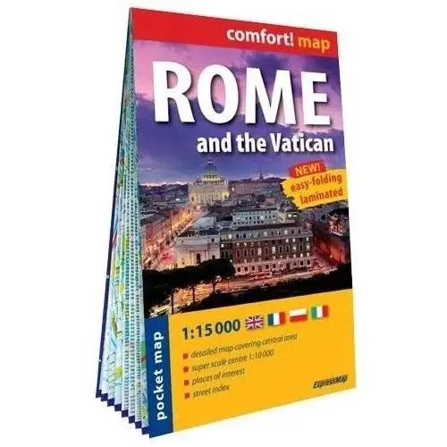 Expressmap Comfort! map rome and the vatican 1:15 000